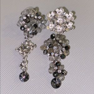 Antique handmade asymmetrical earrings